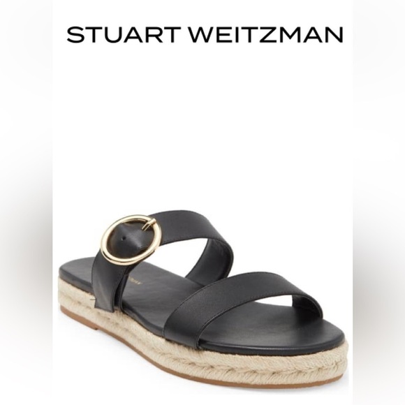 Stuart Weitzman Mykonos Two-Strap Espadrille Sandal - Picture 1 of 14